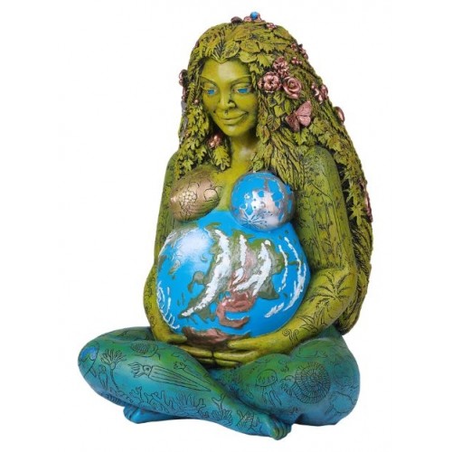 Millennial Gaia Statue by Oberon Zell - Mother Earth Gaia Wicca 14 Inch