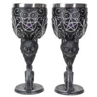 Black Cat Familiars Love Goblet Set