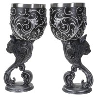 Black Cat Familiars Love Goblet Set