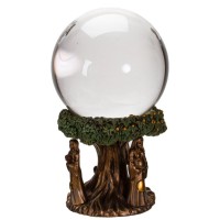 Mother, Maiden, Crone Gazing Ball - Elegant Divination Crystal Ball