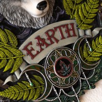 Magical Elements Plaque - Earth by Anne Stokes