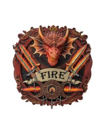 Magical Elements Plaque - Fire by Anne Stokes