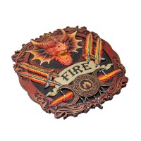 Magical Elements Plaque - Fire by Anne Stokes