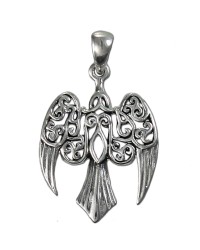 Raven Sterling Silver Small Morrigan Pendant