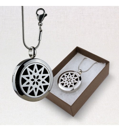 Star Aromatherapy Locket Necklace