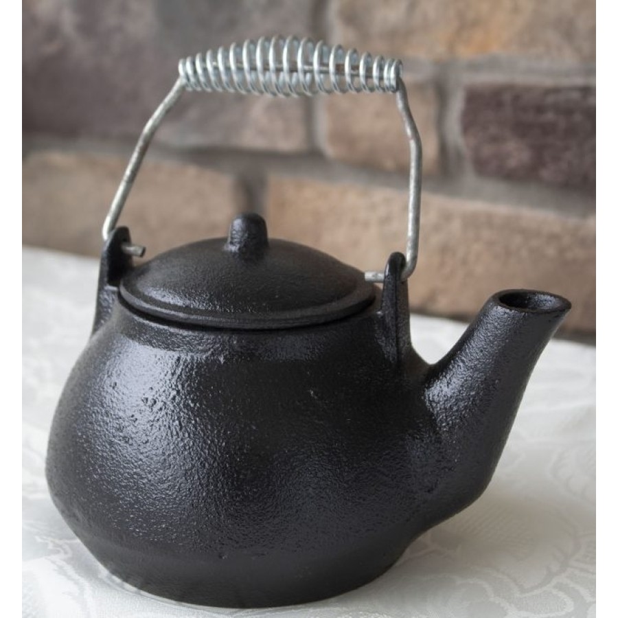 Cast Iron Tea Kettle With Handle And Lid Holds 1 Qt Witches Brew Pot   Cast Iron Tea Kettle 900x900 