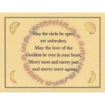 Circle Blessing Parchment Poster