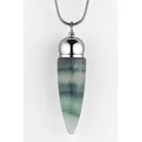 Fluorite Chamber Pendulum with Chain