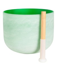 Heart Chakra 10" Green Crystal Singing Bowl