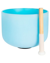 Throat Chakra 10" Light Blue Crystal Singing Bowl