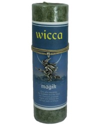 Wicca Magik Spell Candle with Amulet Pendant
