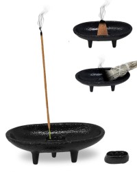 Cast Iron Incense and Smudge Stick Holder