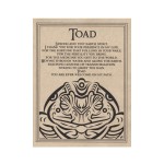 Toad Animal Spirit Prayer Parchment Poster